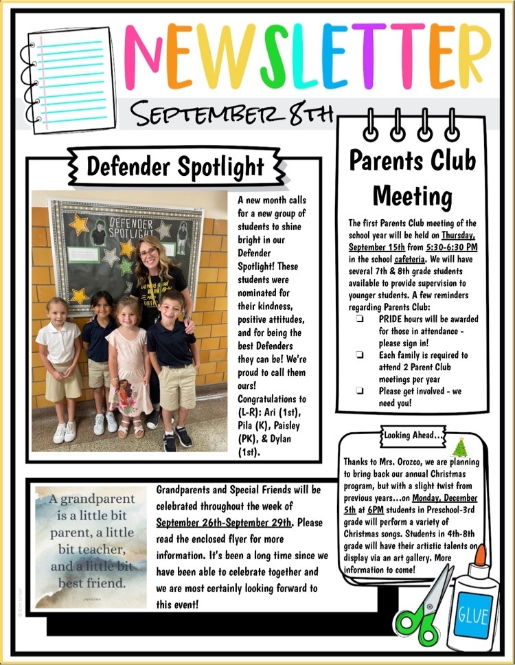 September 8 Newsletter 